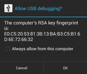 Enabling USB on Android Device