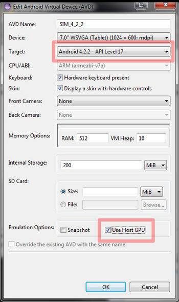Configure hardware acceleration for the Android Emulator, Android Studio